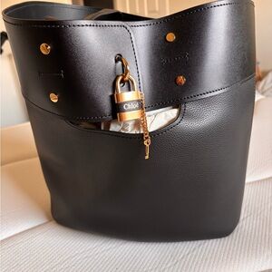 Chloe Black Aby Leather Tote
